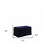 Deep Blue Velvet Nailhead Storage Bench with Ottomans - Minihomy