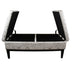 Black and White Vintage Postcard Print Dual Lift Storage Bench - Minihomy