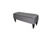 14" Black And Gray Upholstered 100% Polyester Entryway Bench With Flip Top - Minihomy