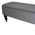 14" Black And Gray Upholstered 100% Polyester Entryway Bench With Flip Top - Minihomy