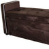 Brown Suede Shoe Storage Bench with Drawer - Minihomy