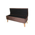 Cozy Brown Suede Storage Bench - Minihomy