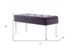 17" Clear And Gray Upholstered Velvet Entryway Bench With Flip Top - Minihomy