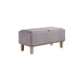 17" Wood Brown And Gray Upholstered 100% Polyester Entryway Bench With Flip Top - Minihomy