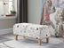 17" Wood Brown And Beige Upholstered 100% Polyester Entryway Bench With Flip Top - Minihomy