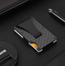 Carbon fiber RFID anti-magnetic card package aluminum bank card credit card business card holder wallet European and American metal wallet