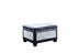 Black Postcard Faux Leather Storage Bench and Two Ottomans - Minihomy