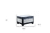 Black Postcard Faux Leather Storage Bench and Two Ottomans - Minihomy