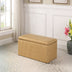 Cork Look Checkerboard Faux Leather Storage Bench and Ottoman - Minihomy