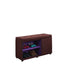 Brown and Purple Tufted Shoe Storage Bench - Minihomy