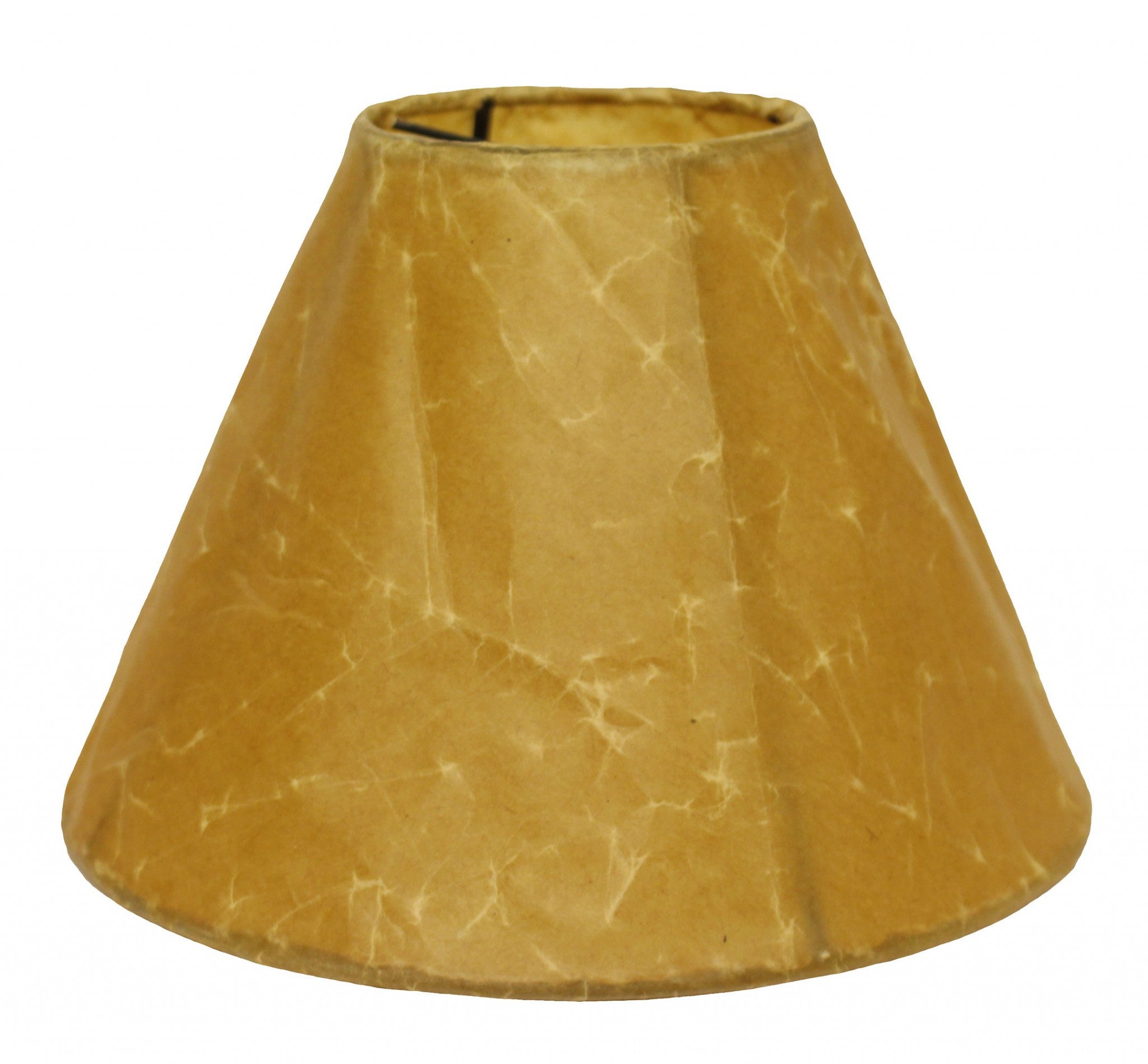 16" Brown Slanted Empire Crinkle Oil Paper Lampshade - Minihomy