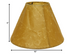 16" Brown Slanted Empire Crinkle Oil Paper Lampshade - Minihomy