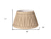 19" Vintage Gold Shallow Drum Smocked Shantung Lampshade - Minihomy