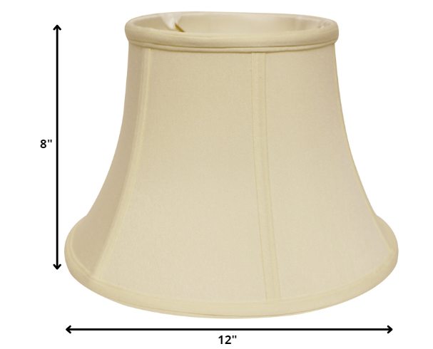 12" Ivory Drum No Slub Lampshade - Minihomy