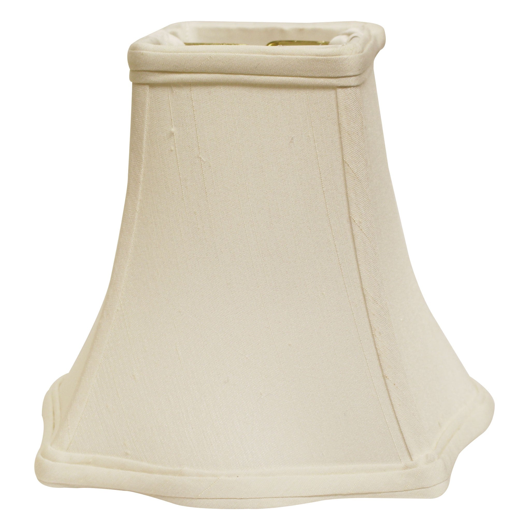 12" White Premium Square Monay Shantung Lampshade - Minihomy