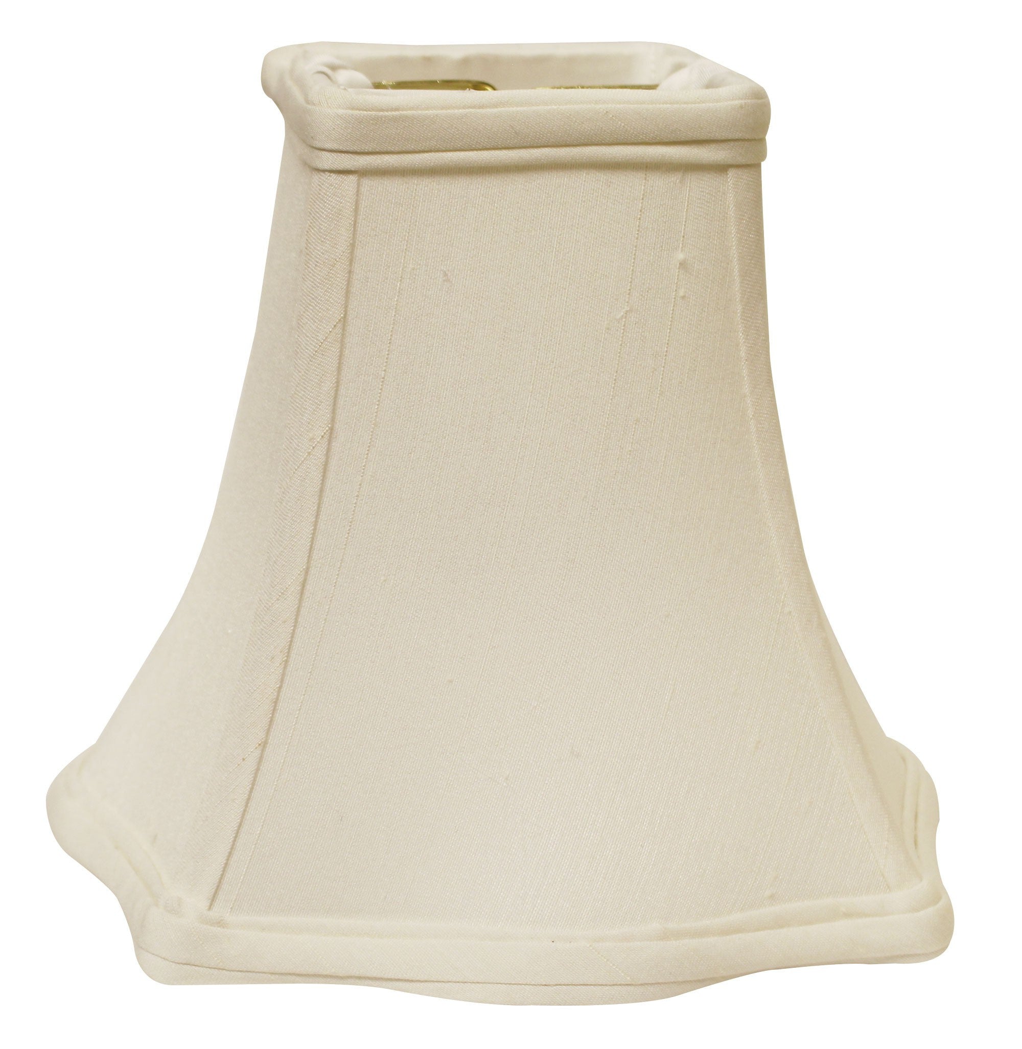 12" White Premium Square Monay Shantung Lampshade - Minihomy