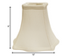 12" White Premium Square Monay Shantung Lampshade - Minihomy