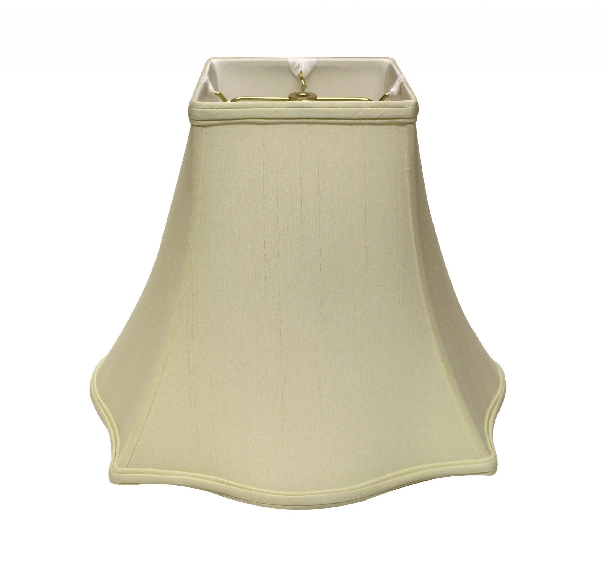 12" Ivory Premium Square Monay Shantung Lampshade - Minihomy