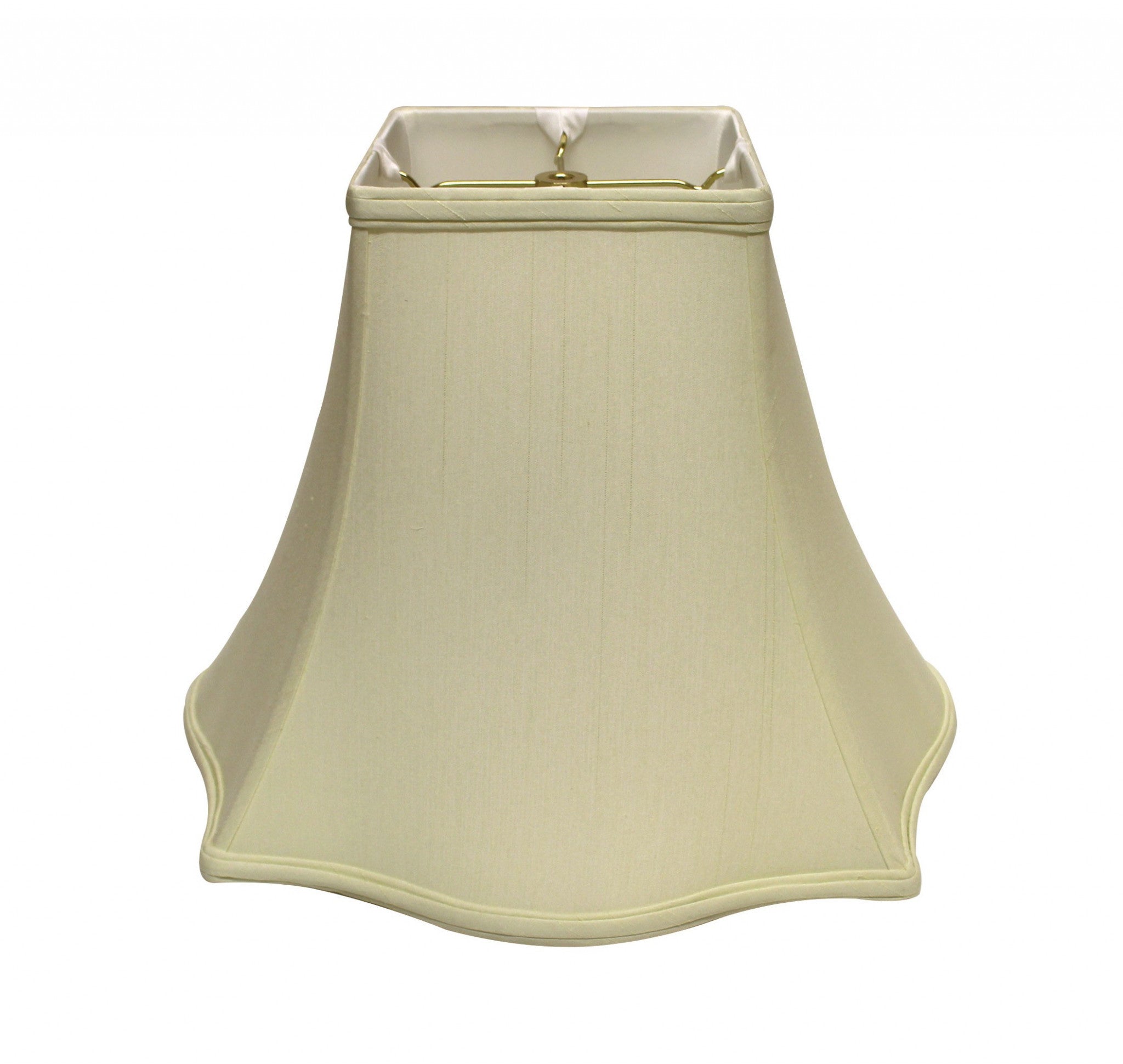 12" Ivory Premium Square Monay Shantung Lampshade - Minihomy