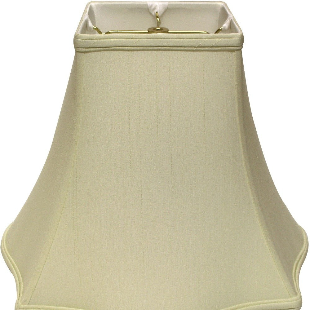 16" Ivory Premium Square Monay Shantung Lampshade - Minihomy