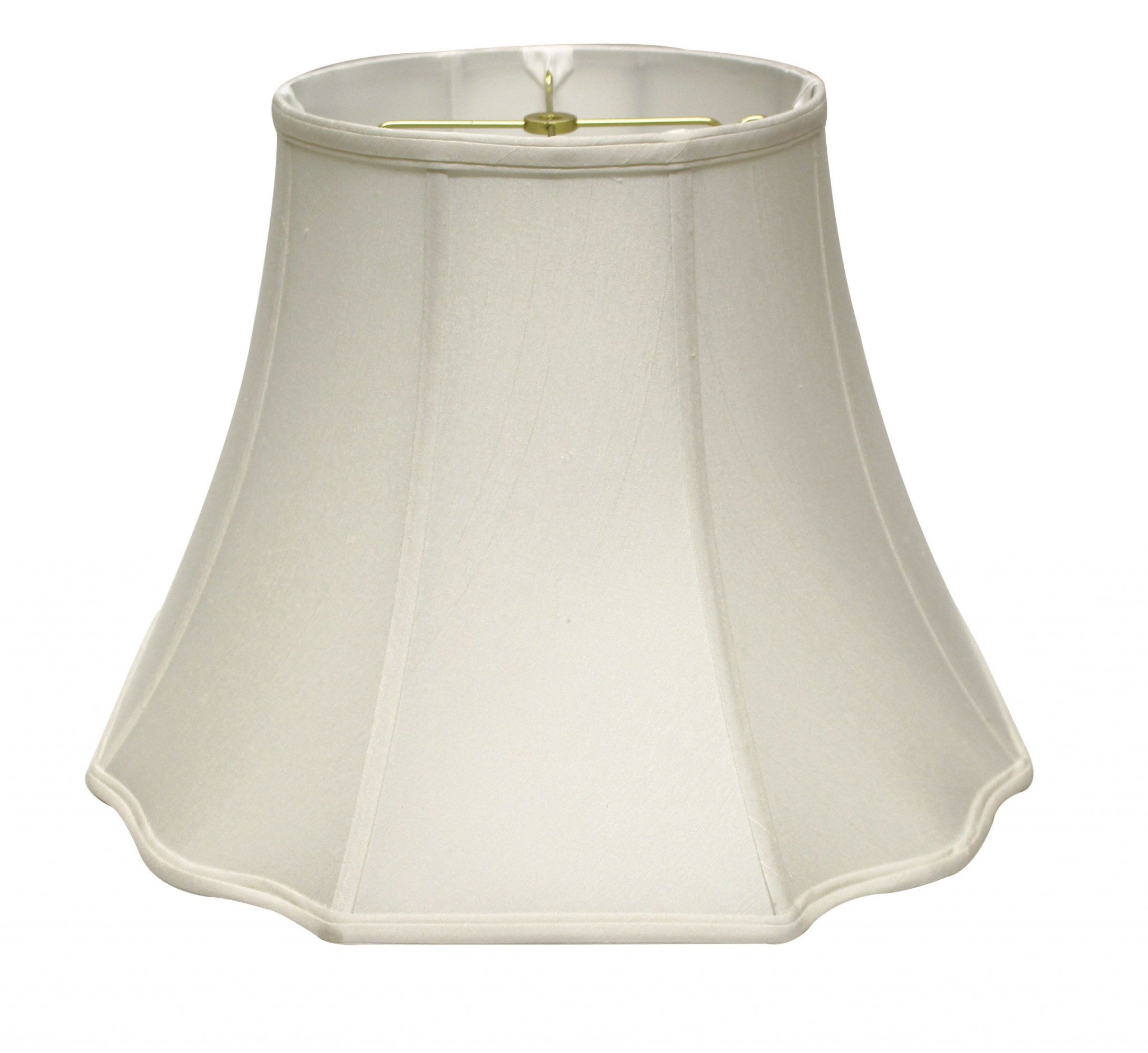 12" White Octagon Monay Shantung Lampshade - Minihomy