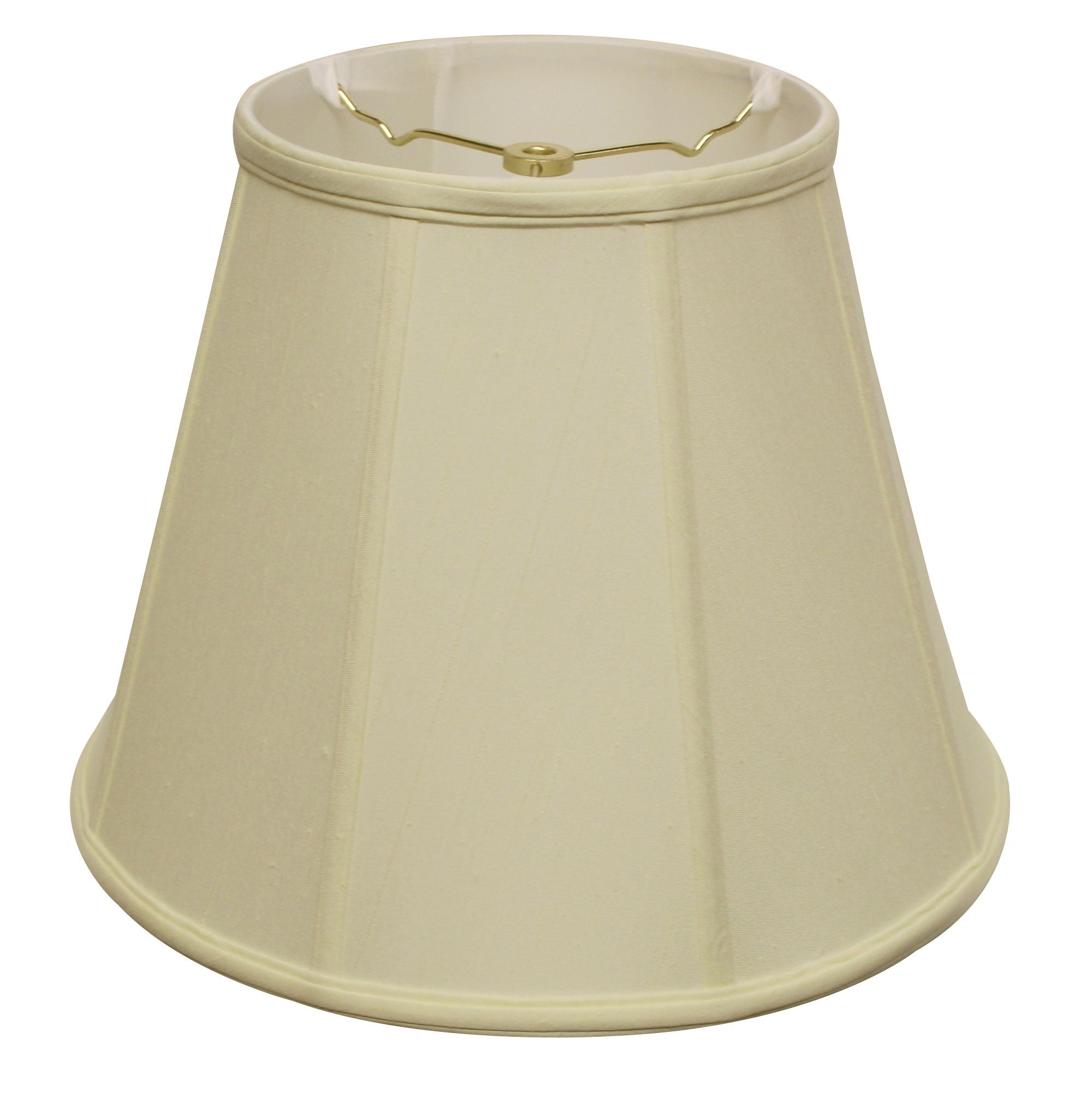 16" Ivory Slanted Empire Monay Shantung Lampshade - Minihomy