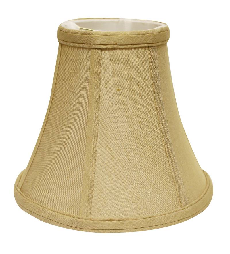 12" Pale Brown Premium Bell No Slub Lampshade - Minihomy