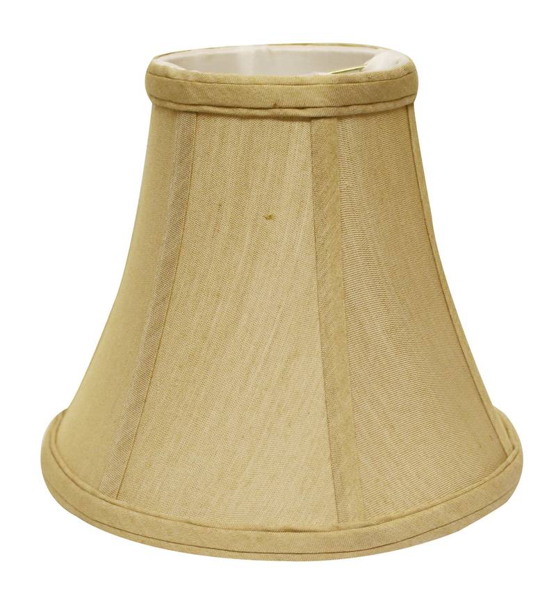 12" Pale Brown Premium Bell No Slub Lampshade - Minihomy