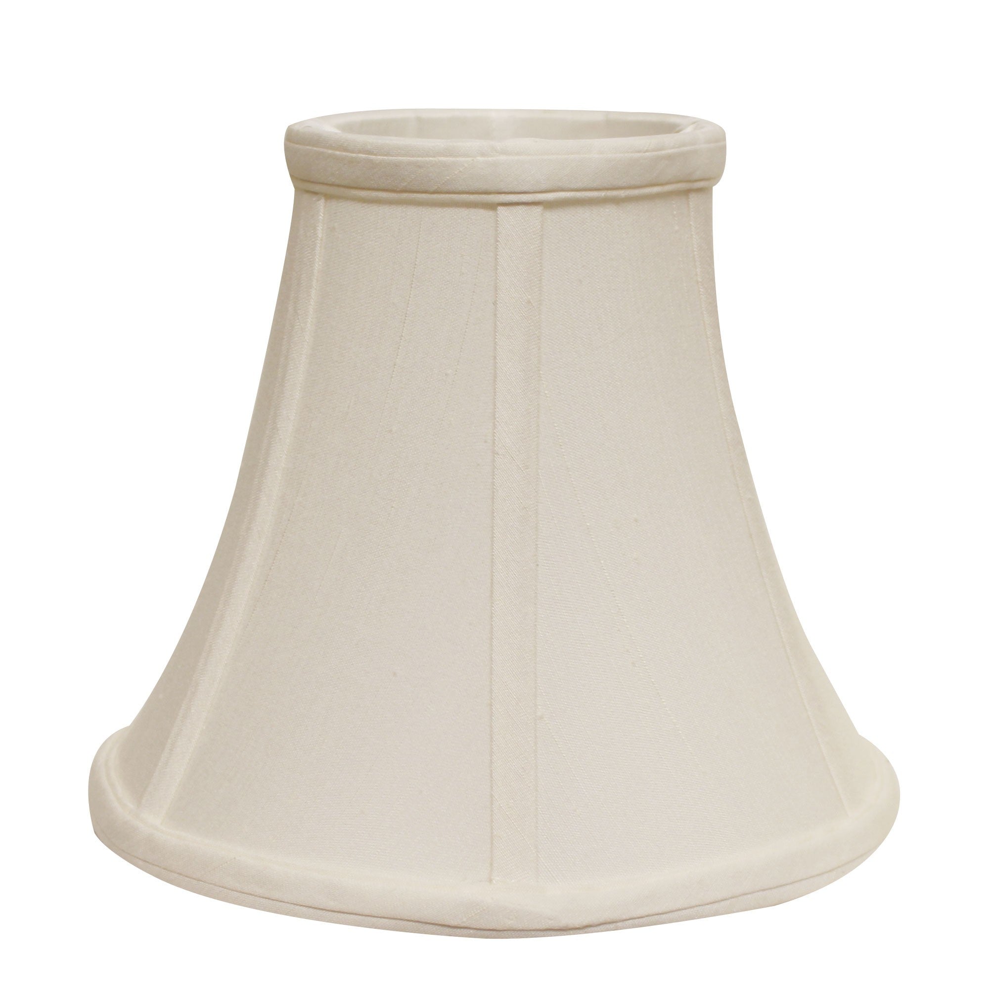 12" White Premium Bell Monay Shantung Lampshade - Minihomy