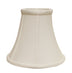 12" White Premium Bell Monay Shantung Lampshade - Minihomy