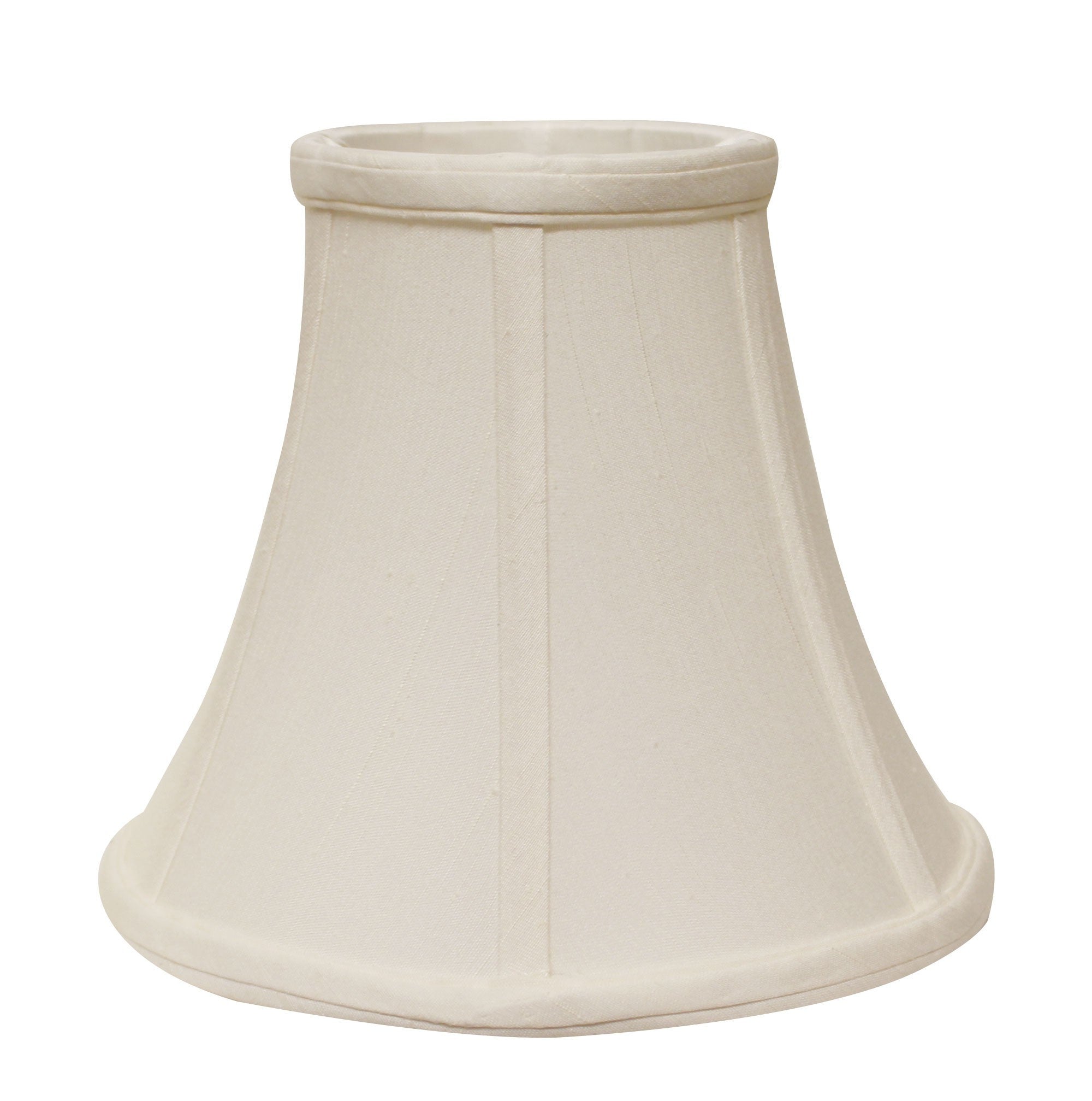 12" White Premium Bell Monay Shantung Lampshade - Minihomy