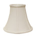 12" White Premium Bell Monay Shantung Lampshade - Minihomy