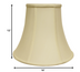 16" Ivory Premium Bell Monay Shantung Lampshade - Minihomy