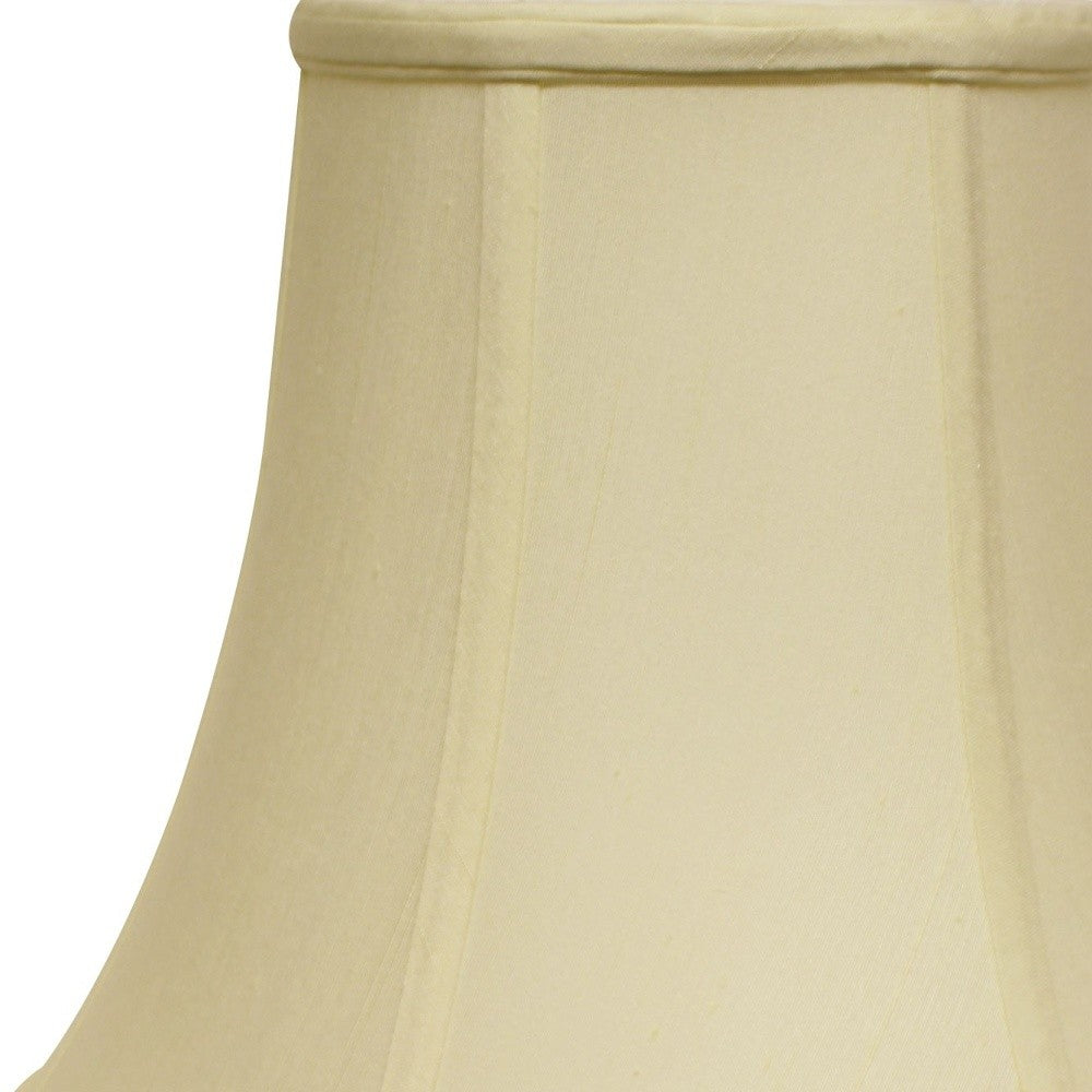 16" Ivory Premium Bell Monay Shantung Lampshade - Minihomy