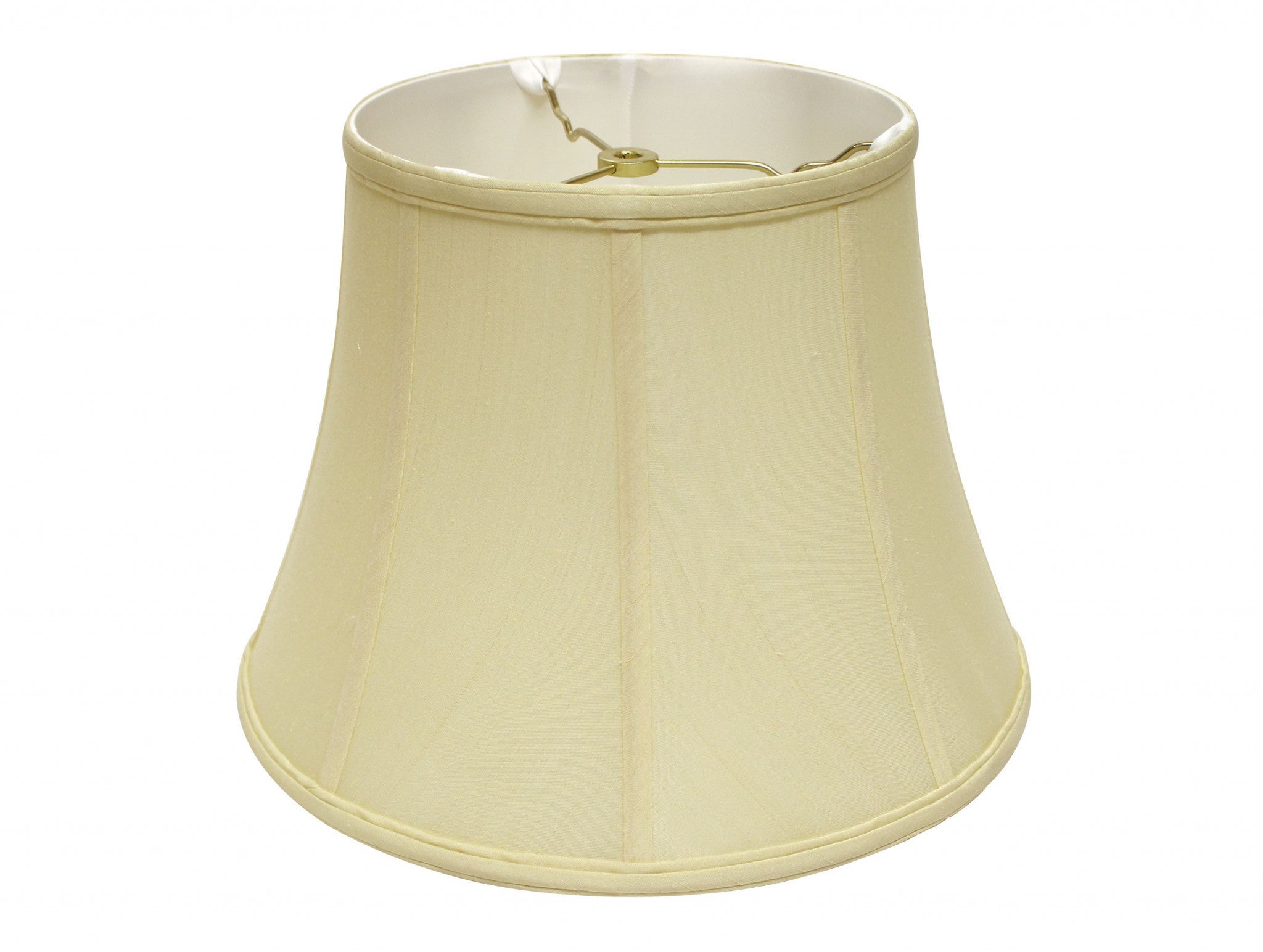 14" Antique White Altered Bell Monay Shantung Lampshade - Minihomy