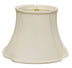 13" White Reversed Oval Monay Shantung Lampshade - Minihomy