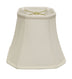 10" White Slanted Square Bell Monay Shantung Lampshade - Minihomy