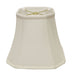 10" White Slanted Square Bell Monay Shantung Lampshade - Minihomy