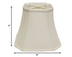 10" White Slanted Square Bell Monay Shantung Lampshade - Minihomy