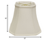 12" White Slanted Square Bell Monay Shantung Lampshade - Minihomy