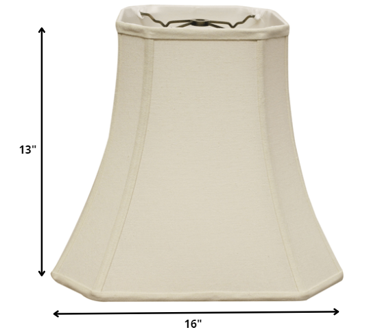 16" Inherent Slanted Square Bell Linen Lampshade - Minihomy