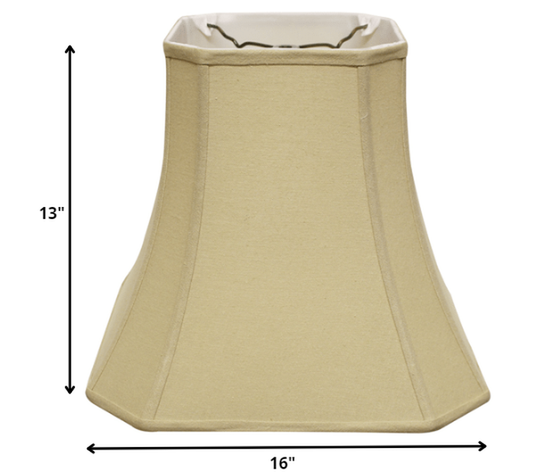 16" Inherent Slanted Square Bell Linen Lampshade - Minihomy