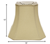 16" Inherent Slanted Square Bell Linen Lampshade - Minihomy