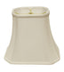 10" White Slanted Rectange Bell Monay Shantung Lampshade - Minihomy