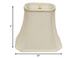 10" White Slanted Rectange Bell Monay Shantung Lampshade - Minihomy