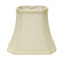 10" Ivory Slanted Rectangle Bell Monay Shantung Lampshade - Minihomy