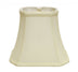 10" Ivory Slanted Rectangle Bell Monay Shantung Lampshade - Minihomy