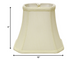 10" Ivory Slanted Rectangle Bell Monay Shantung Lampshade - Minihomy