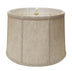 15" Cream Throwback Drum Linen Lampshade - Minihomy