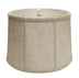 15" Cream Throwback Drum Linen Lampshade - Minihomy